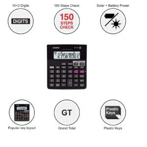 Calculator – Casio-Check & Correct-MJ-12D-BK
