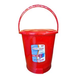 Dustbin- Pedal Bin (red color)-Charu Gold