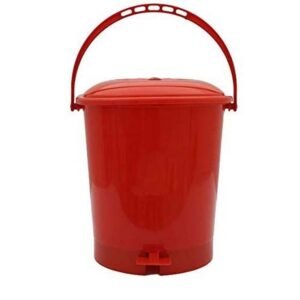 Dustbin- Pedal Bin (red color)-Charu Gold
