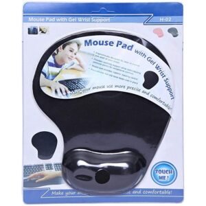 Touch Me Mouse Pad with Gel Wrist support for Office Laptop/Computer with Super Soft Non-Slip Rubber Base