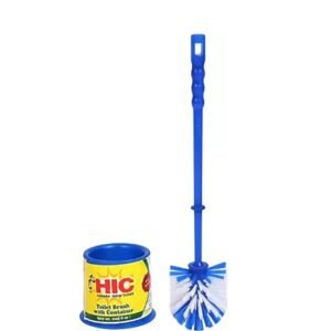 Toilet Brush With Container (Blue Color)