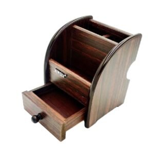 Xingli Wooden Desk Organizer Pen Stand - Xl-5009