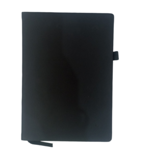 Notebook Diary with Elastic lock -Black- Size A5 (21*15cm)-190pg(95sh)-80 gsm