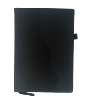 Notebook Diary with Elastic lock -Black- Size A5 (21*15cm)-190pg(95sh)-80 gsm