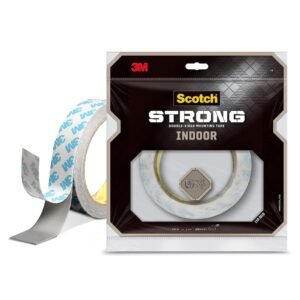 3M Scotch Strong Double Sided Mounting Tape Indoor-1.8 cm (W)-3meter (L)