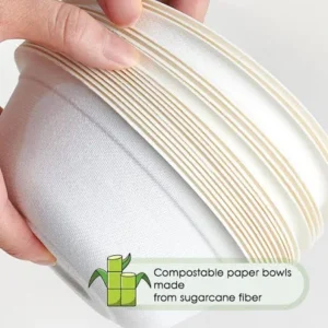 Disposable Bowls-Premium Quality-Made of sugarcane-50 pcs
