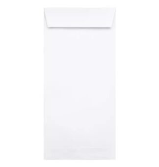 White Envelopes 10*4.5 inches 85Gsm-Plain (Non laminated)-(Pack of 25)