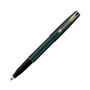 Parker Latitude Matte Black Gold Trim Ball Pen