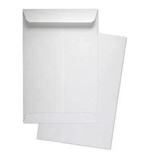 White Envelopes Size FS 14*11 inches-100gsm-Plain (Non laminated)- (Pack of 50)