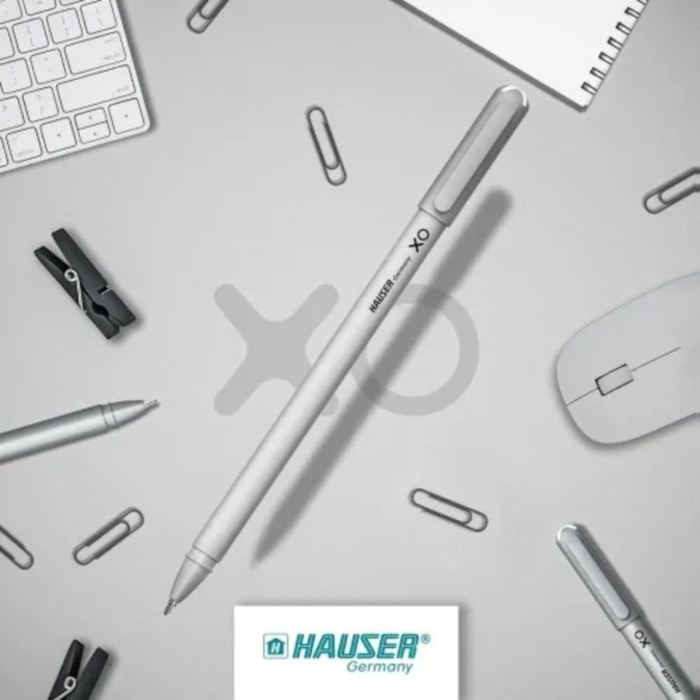 Hauser Xo Ball Pen Black Color (Pack Of 10) OfficeDel