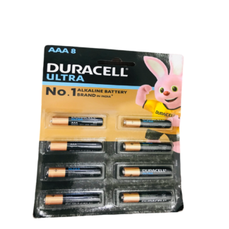 Duracell Ultra AAA-Thin Cell- Chhota Cell-Pack of 8 pcs