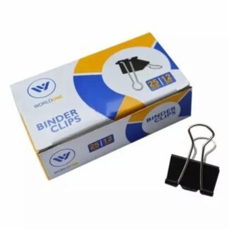Worldone Binder Clip-Size 25mm (L)-(12Pcs)-Code WPS025