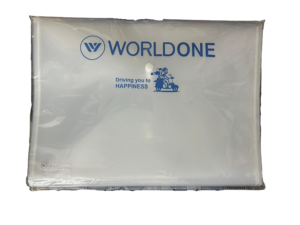 World One DC205 Clear Bag Plain, Multicolor Size FC 36.5×25.5