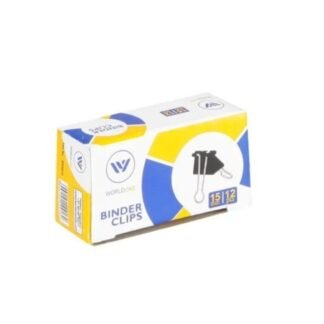 Worldone Binder Clip-Size 15mm (L)-(12Pcs)-Code WPS115