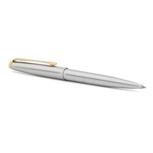 Parker galaxy stainless steel ball pen gold trim ball pen