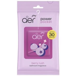 Godrej Aer Power Pocket Bathroom Fragrance - Berry Rush 10g