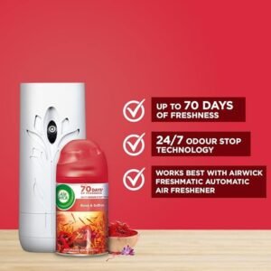 Air Wick Refill – Automatic Room Fresheners | Rose & Saffron- 250 ml