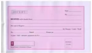 Lotus Receipt book-50+50 Sh-11*18.8cm