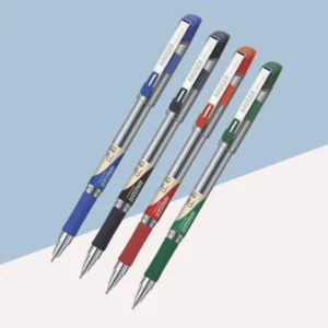 Hauser Fluidic Ball Pen (Pack Of 10)-Blue,Black,Red,Green