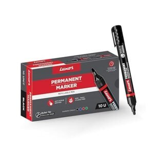 Luxor Permanent Marker Pen -Blue,Black,Red,Green