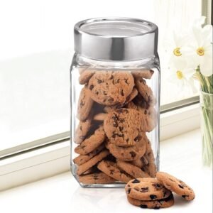 Treo By Milton Cube Storage Glass Jar-1L