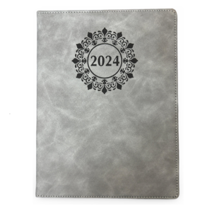 Diary- Soft Rexine cover-Light Grey (2024)