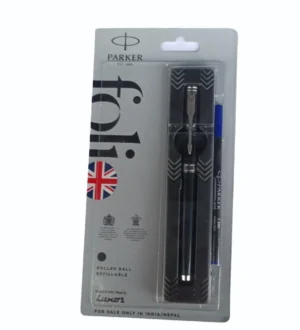 Parker Folio Standard Chrome Trim Roller Ball Pen