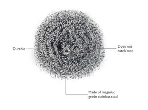 Wellcare EXO Stainless Steel Scrubber-(11g)