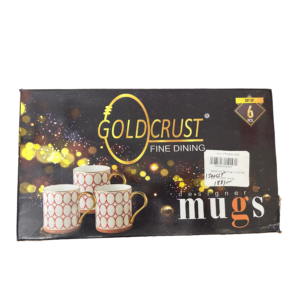 Goldcrust Fine tableware Mug (set of 6)