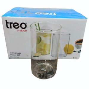 Treo Borosilicate Tumbler Glass, Capacity: 300 ml (6pcs)